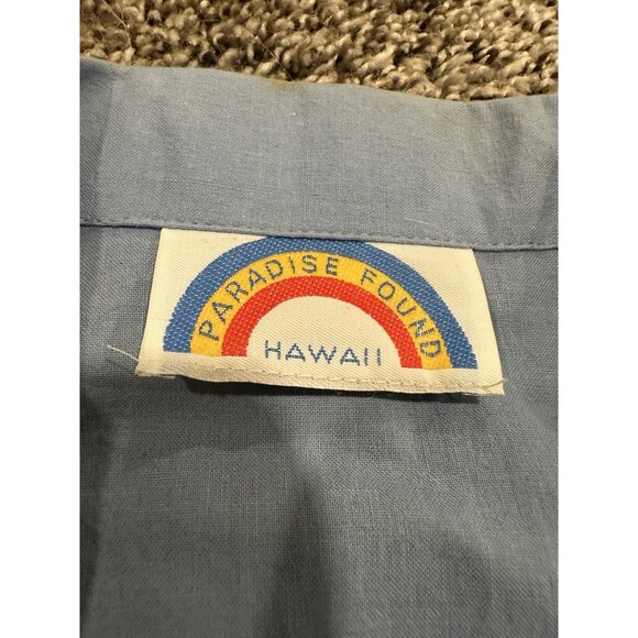 Vintage NWT Paradise Found Hawaiian Shirt Pockets Work Made in Hawaii Medium - Picture 3 of 10